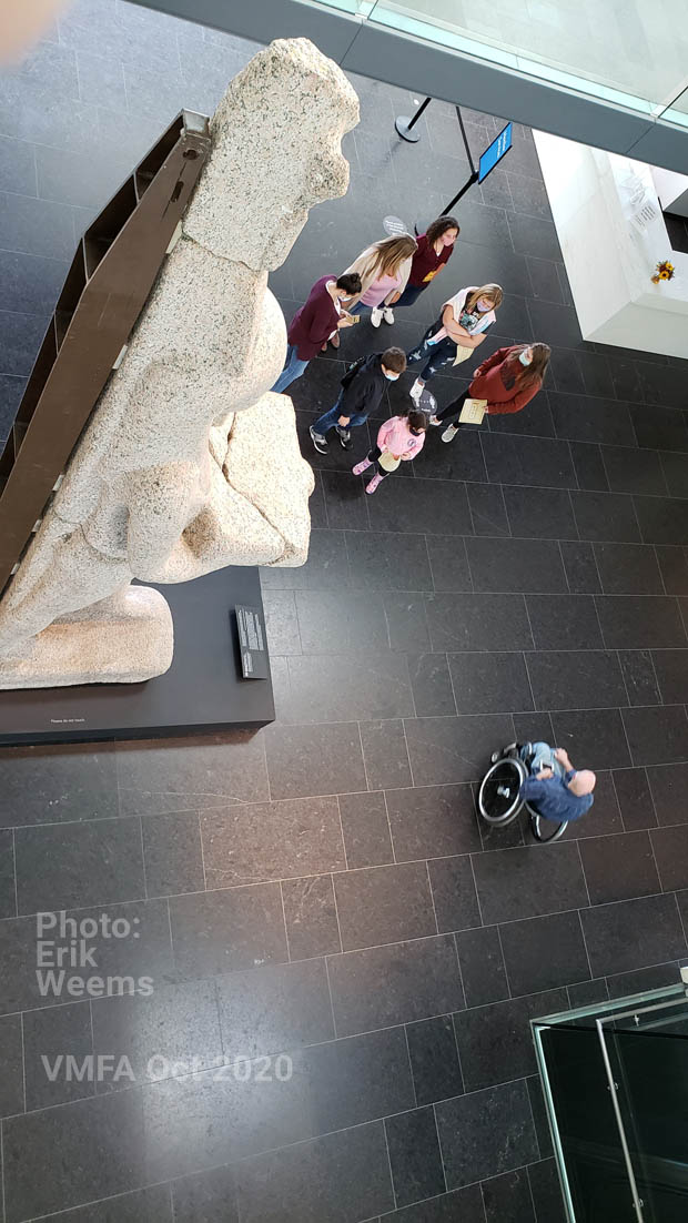Egypt Statue in VMFA museum lobby