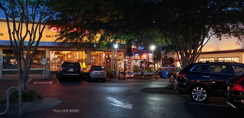 Richmond Carytown at night at the Can Can Restaurant Richmond Carytown at night at the Can Can Restaurant